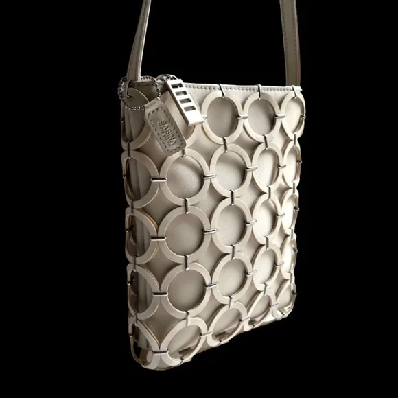 Sabina New York Leather Rings Shoulder Bag - Picture 4 of 13